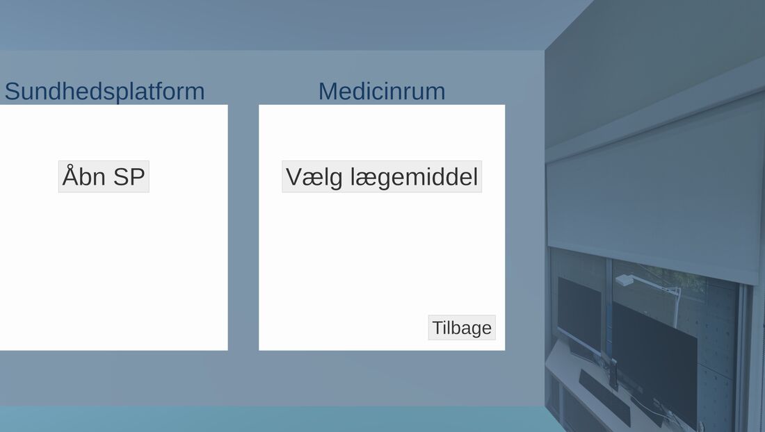 Sundhedsplatform og medicinrum i det virtuelle miljø